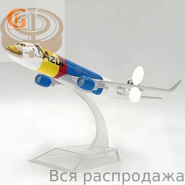 Металлическая Модель Самолета Azul Airlines Бразилия Аэробус 320, Масштаб 1:400, Синий