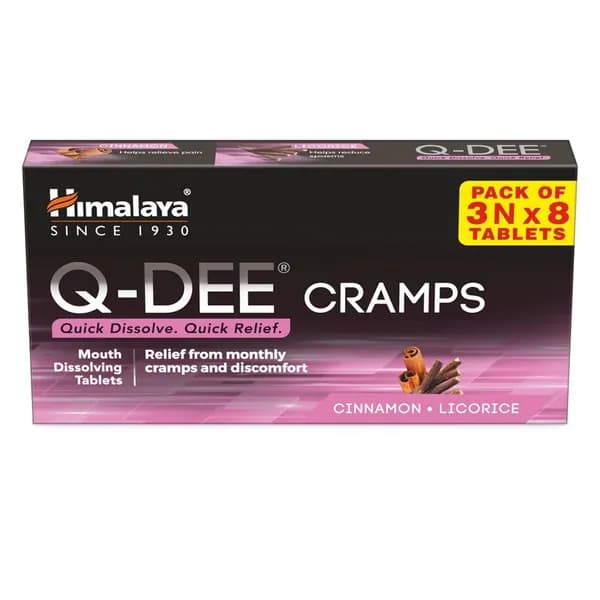 Q-DEE Cramps Растворяющиеся поддерживающие таблетки для женщин 16 шт.