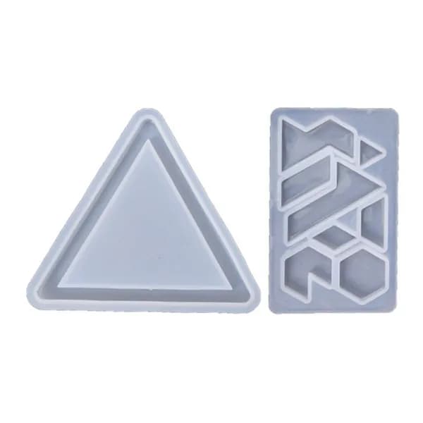 Силиконовые формы-головоломки из смолы для набора Tangram, рождественская игра сделай сам