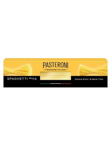 Макароны Pasteroni Спагетти №114, из твердых сортов пшеницы, 450 г