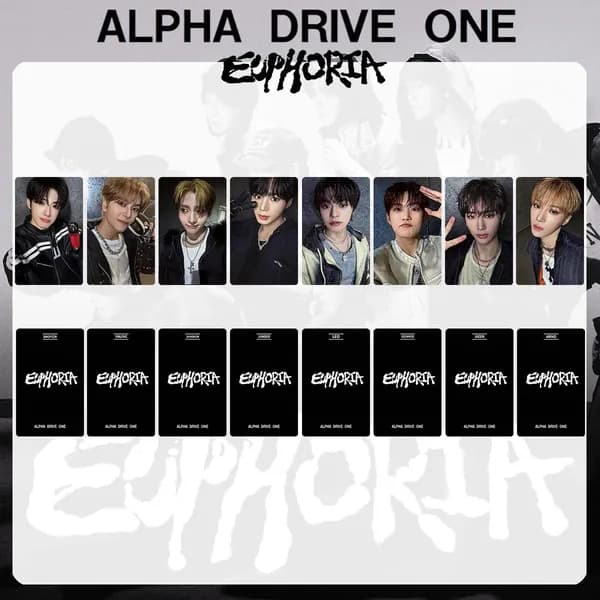 Карточки ALD1 EUPHORIA k-pop карточки коллекционные ALPHAD DRIVE ONE Фотокарточки 54 * 86 мм 8 шт