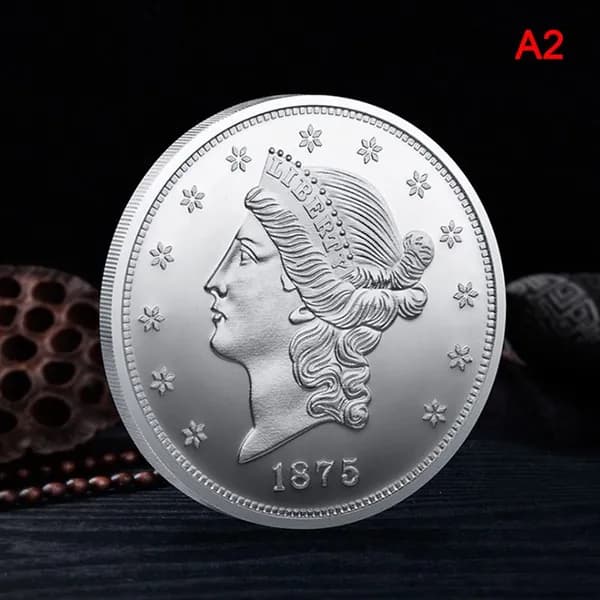 Памятные монеты внешней торговли американские 1875 золотые и серебряные памятные монеты