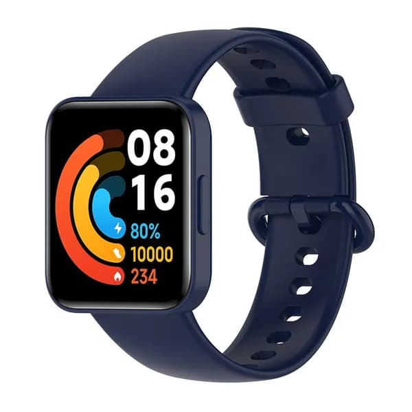 Силиконовый ремешок для смарт-часов Redmi Watch 2 и Watch 2 Lite, цвет тёмно-синий