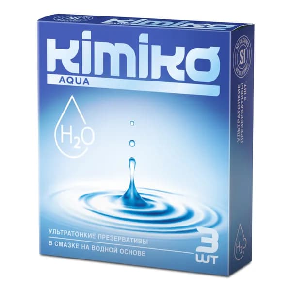 Презервативы "KIMIKO" AQUA 6 упаковок по 3 шт