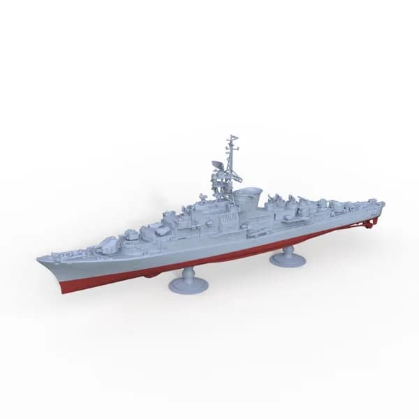 Военная модель, масштаб 1:2000 немецкий фрегат типа Кёльн (полный корпус)