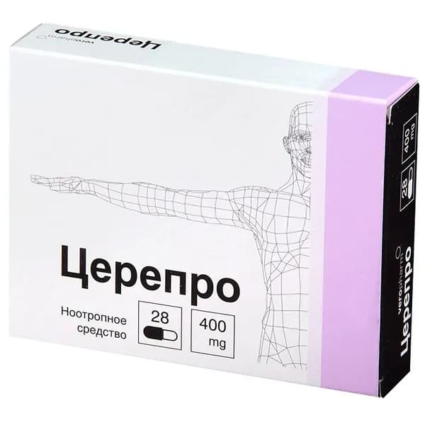 Церепро капсулы 400 мг 28 шт