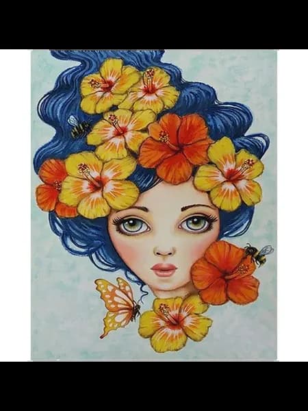 Каллиграфия by Numbers kit для рисования цветов 40x50см