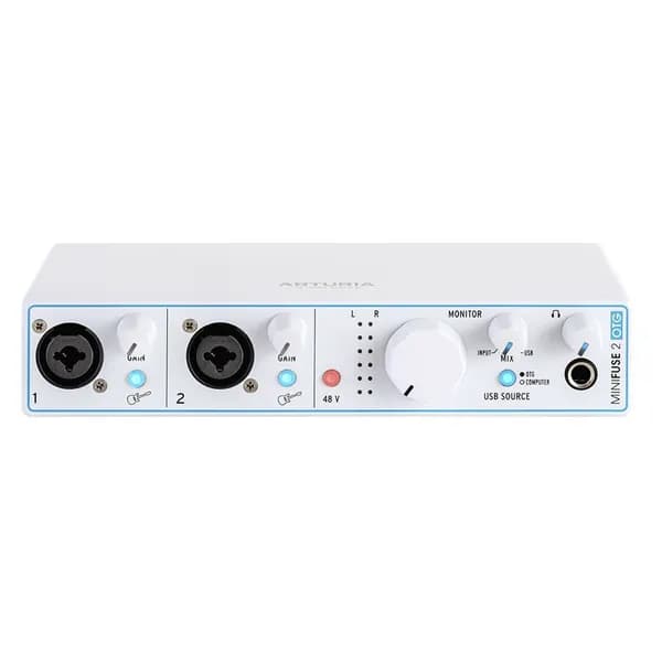 Звуковая карта Arturia MiniFuse 2 White OTG Audio Interface