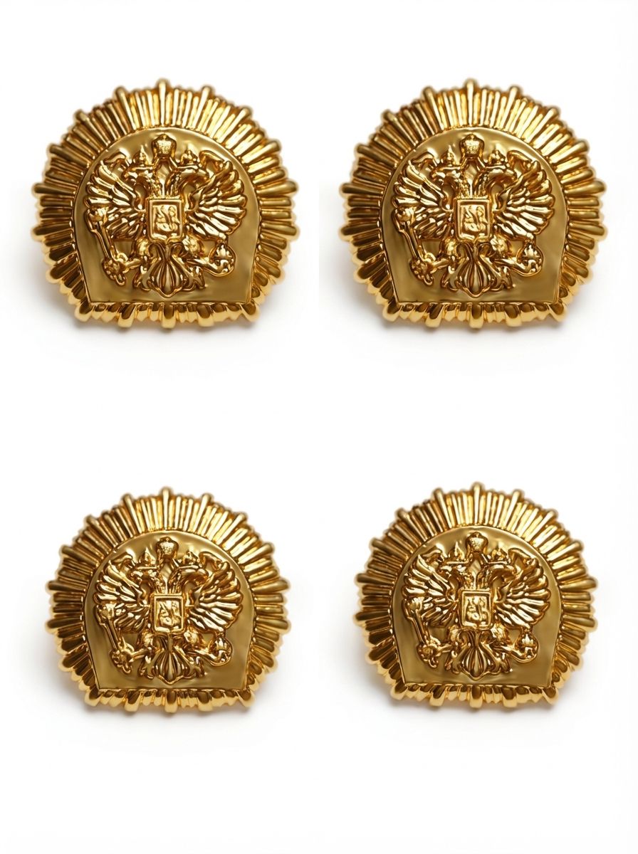 Комплект Петлиц Кадетская золотая, 4 шт