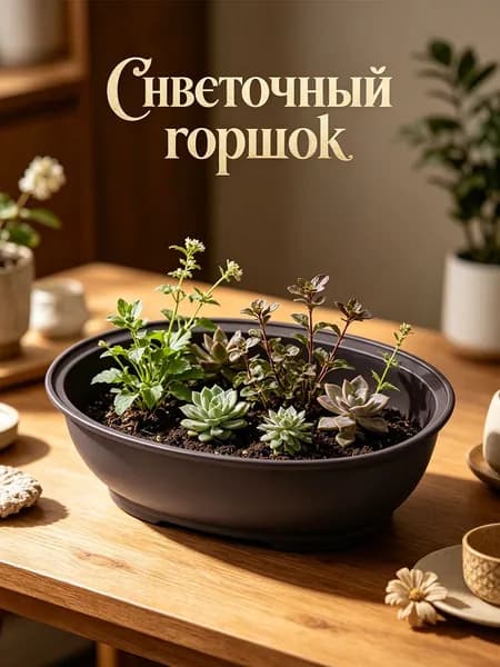 Вазон, 1 шт, цвет бирюзовый