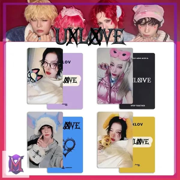 Карточки XLOV альбом UXLXVE карточки коллекционные 5.4*8.6cm 4шт