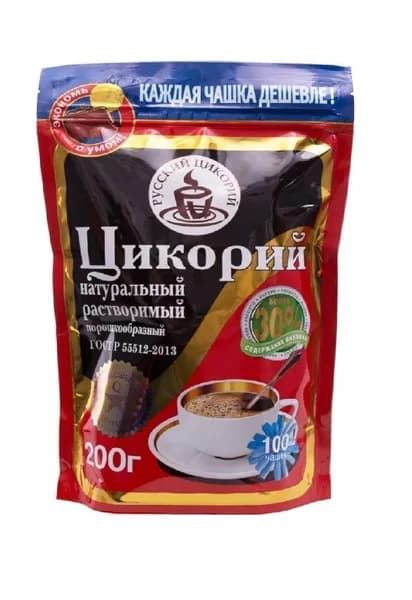 Русский цикорий Цикорий растворимый, порошкообразный, 200 гр