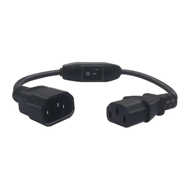 Universal IEC320 C13 в C14 преобразовать подключение PDU Power Bord с переключателями