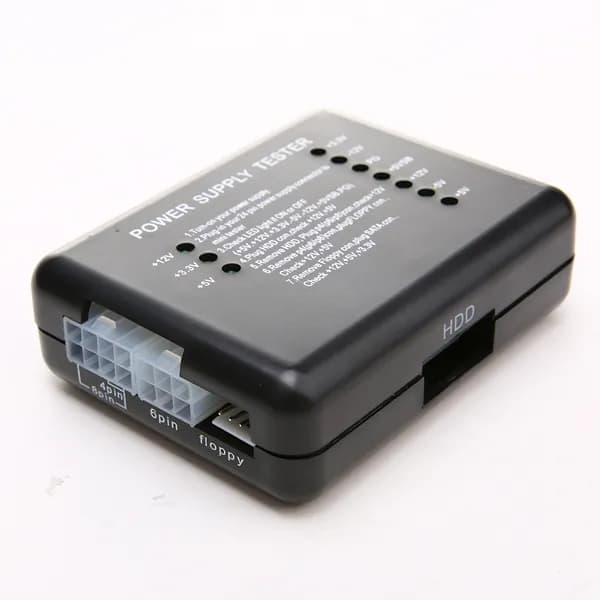 Тестер БП ПК: 20/24 pin, SATA, Molex, PCI-e для проверки напряжения