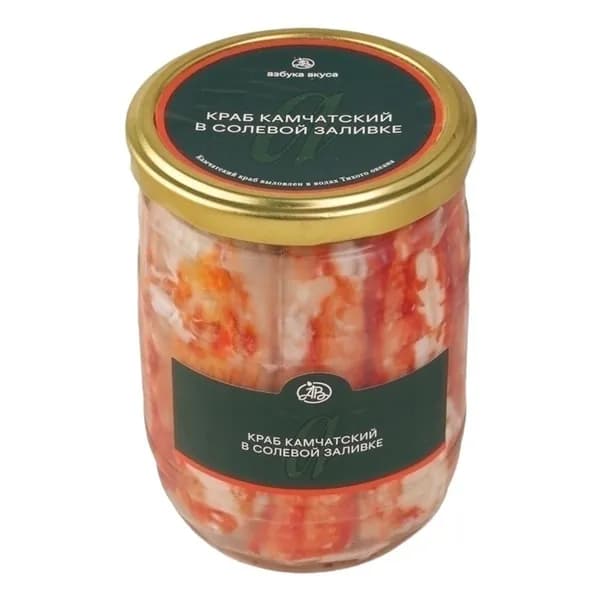 Крабовое мясо Азбука Вкуса в солевой заливке 500 г