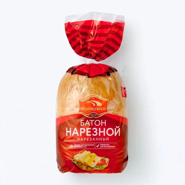 Батон Черемушки Нарезной, половинка, нарезка, 200 г