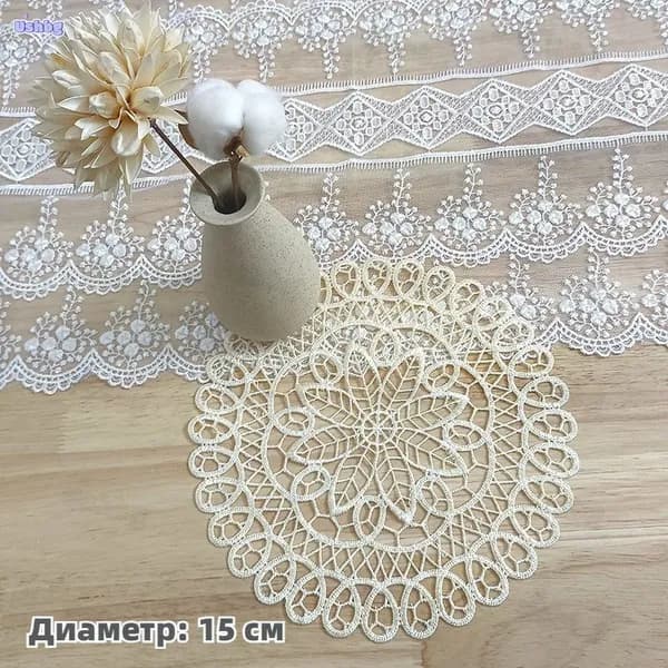 Салфетка сервировочная Полиэстер 15x15см, 1шт.