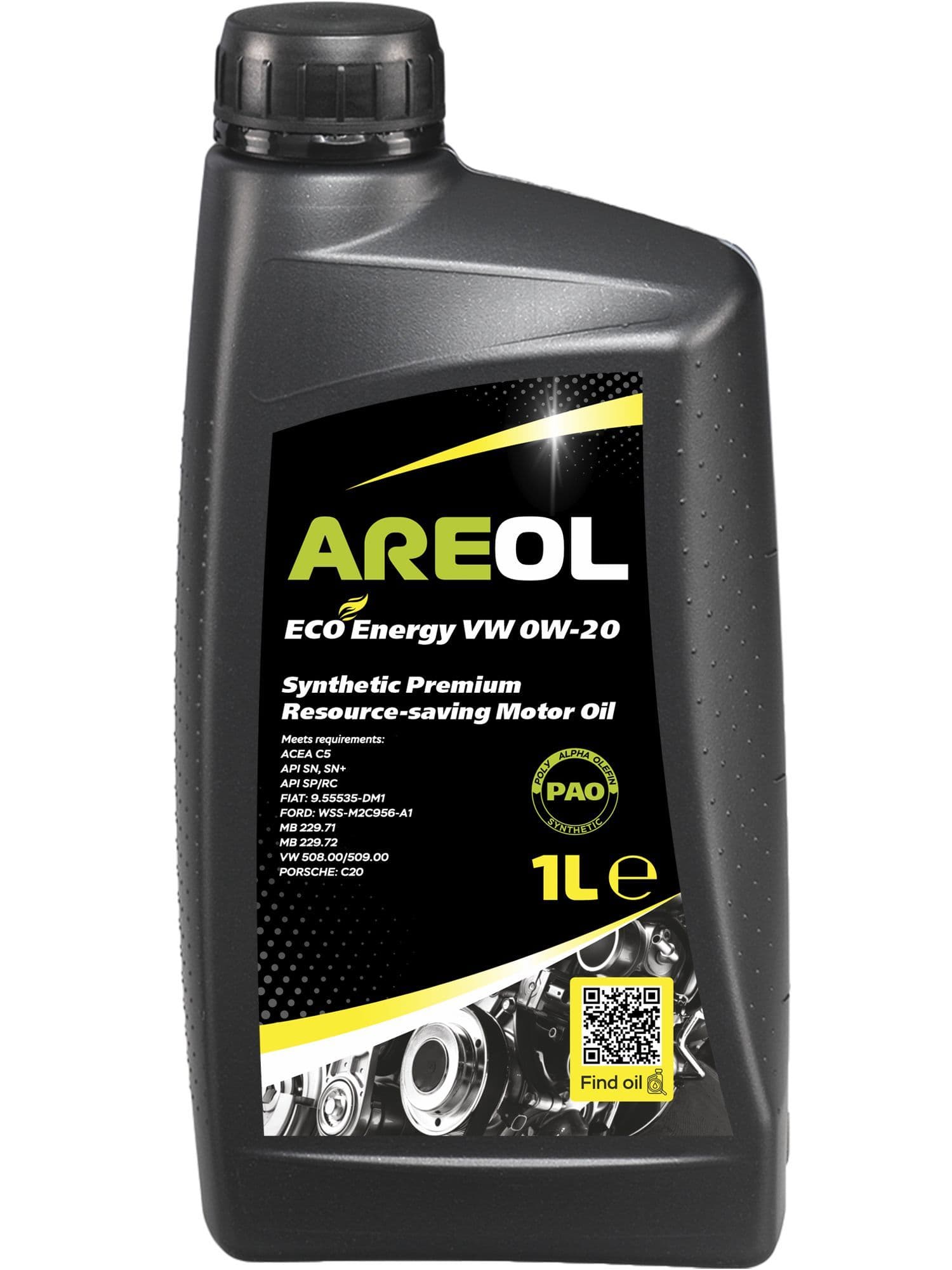 AREOL 0W-20 Масло моторное, 1 л
