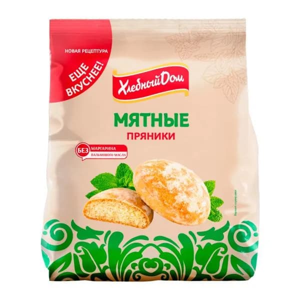 Пряники мятные Хлебный дом 300г