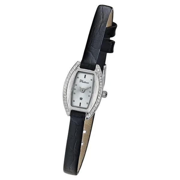 Женские серебряные часы Platinor Снежана с фианитами, арт. 91106.201