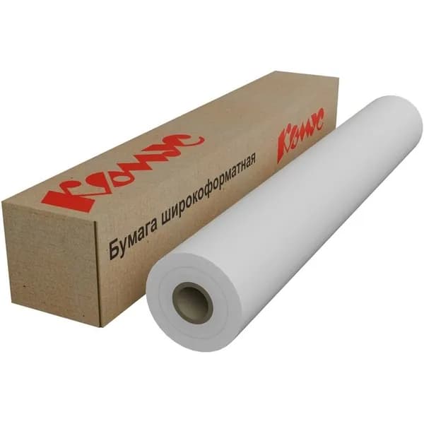 Бумага широкоформатная Комус (ProMega engineer Bright white) (120 г/кв.м, длина 30 м, ширина 610 мм, диаметр втулки 50.8 мм)