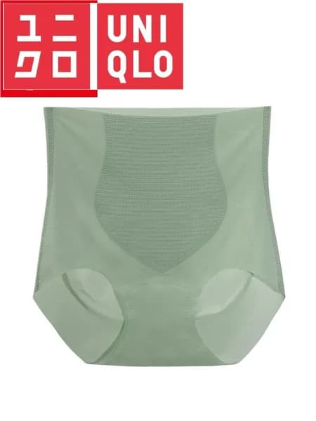Трусы брифы Трусики uniqlo леди из ледяного шелка для живота с высокой талией, подтягивающие бедра