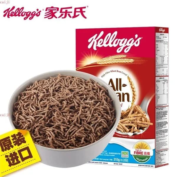 Цельнозерновые пшеничные отруби All-Bran, питательный сухой завтрак с высоким содержанием клетчатки, 2026