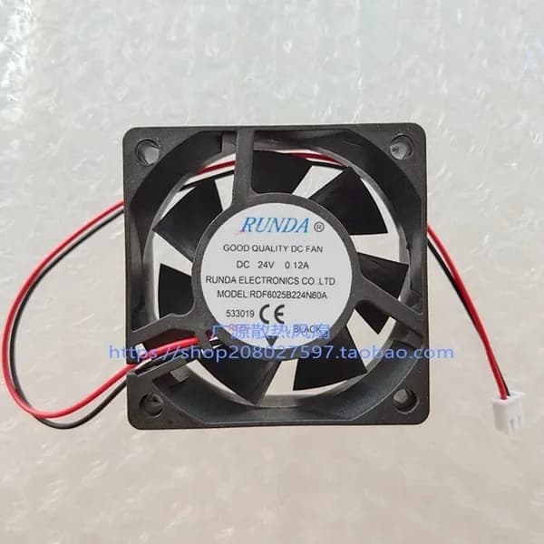 RUNDA новый RDF6025B224N60A DC12V24V 6cm60 * 60 * 25 мм инвертор небольшой вентилятор
