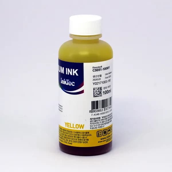 Чернила InkTec C5051-100MY Yellow для Canon CLI-251Y/451Y/551Y/651Y/751Y/851Y, (100мл)