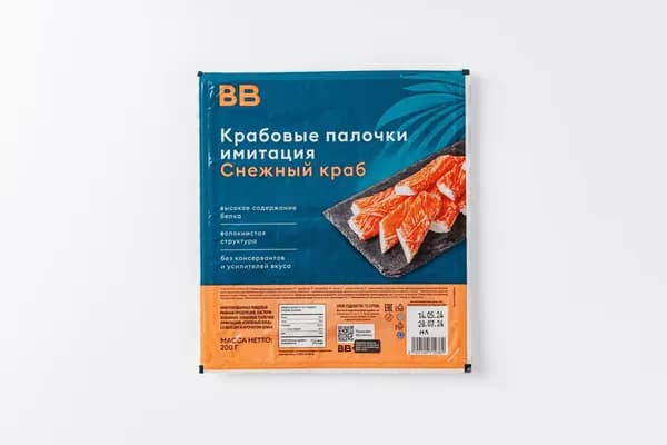 Крабовые палочки Снежный краб (имитация), 200 г