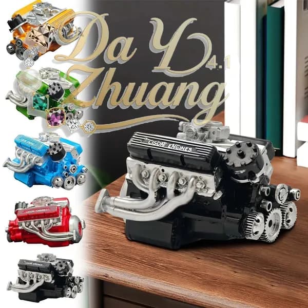 Бензиновый двигатель OHV V8 Small-block Engine Model Kits 44cc 1/6-.