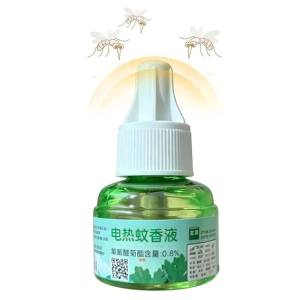 45ml Жидкость для фумигатора от комаров, без запаха, Универсальный без нагревателя/Зеленые продукты