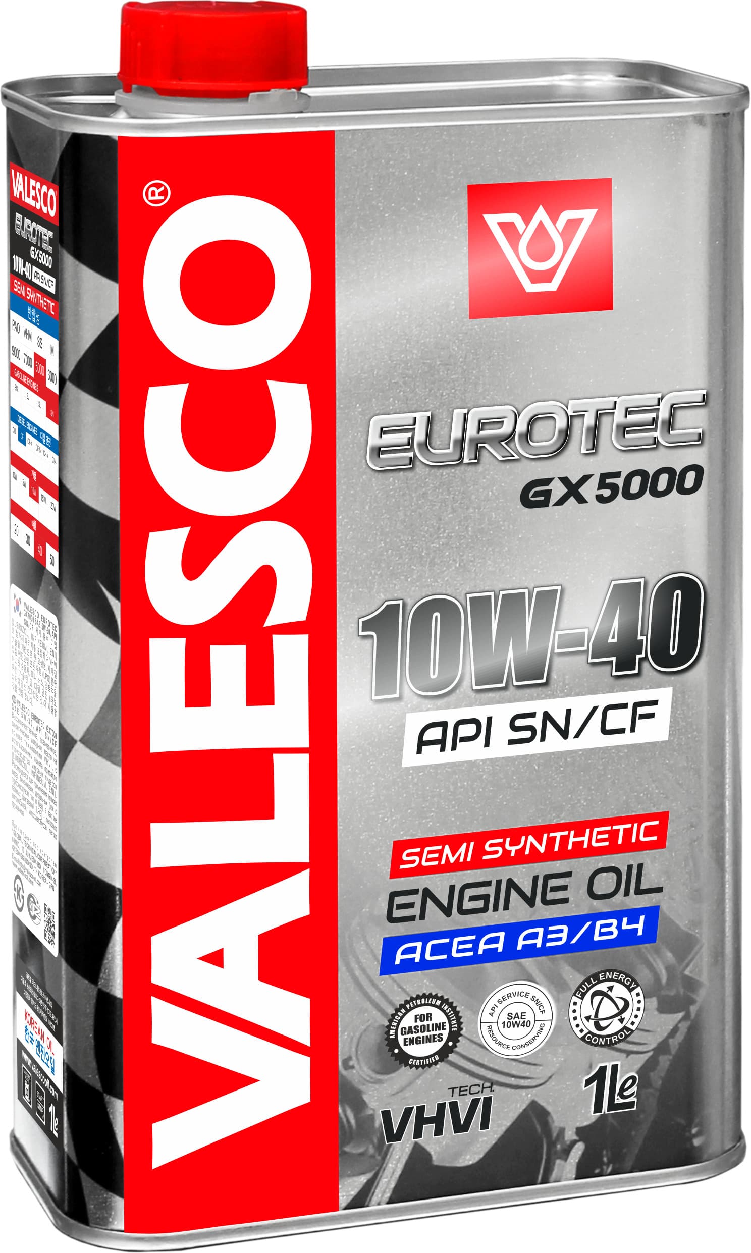 VALESCO EUROTEC GX 5000 10W-40 Масло моторное, Полусинтетическое, 1 л
