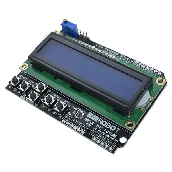 ЖК-панель клавиатуры Shield LCD1602, ЖК-дисплей 1602, модульный дисплей синего цвета для Arduino