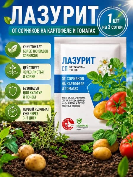 Удобрение от сорняков на картофеле и томатах 1 шт 100 кв м