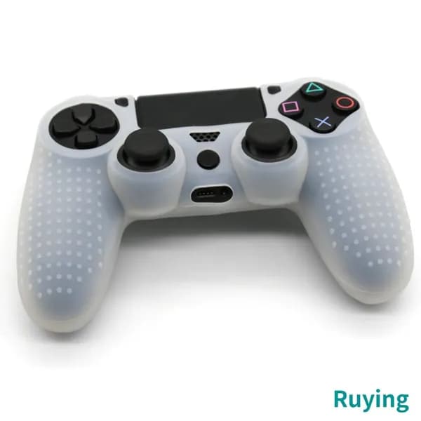 Силиконовый чехол для контроллера PS4, PS4 Pro и PS4 Slim, белый