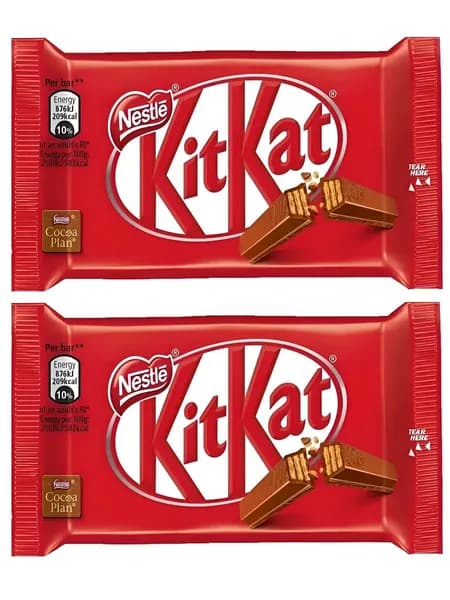 Kitkat Хрустящая вафля в шоколаде, 2шт по 41,5г
