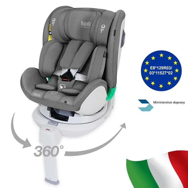 Автокресло Maczione Nis1-1 i-size группа 0/1 (0-18 кг), от 0 до 4 лет, 40-105 см, 360, Isofix.