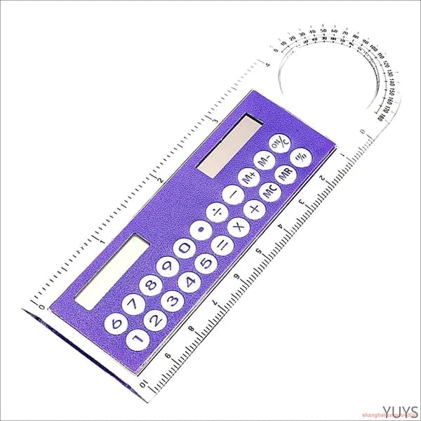 Мини -калькулятор с линейкой солнечной энергией