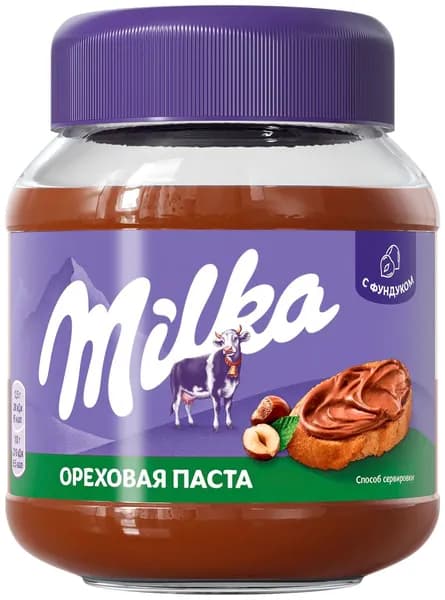 Паста ореховая Milka с добавлением какао, 350 г