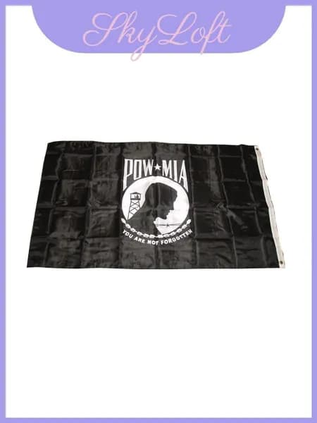 американский флаг pow mia из полиэстера для патриотических мероприятий и мемориальных церемоний