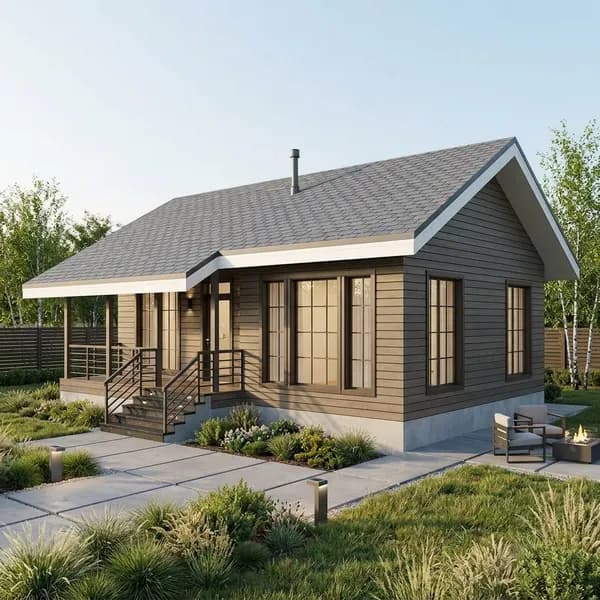 Проект каркасного дома, 112 м2