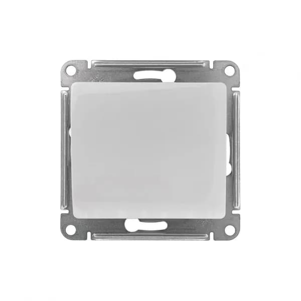 Переключатель 1-клавишный схема 6 10AX механизм Systeme Electric (Schneider Electric) Glossa, белый GSL000161