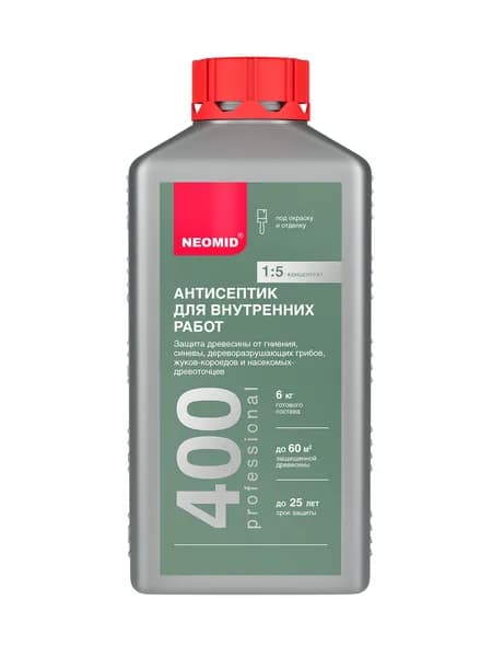 Антисептик для внутренних работ Neomid 400 (1 кг)