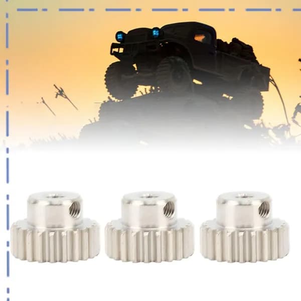 Motor Pinion Gear, высококачественная сталь, подходит для моделей 1/10 RC автомобилей и грузовиков 21T