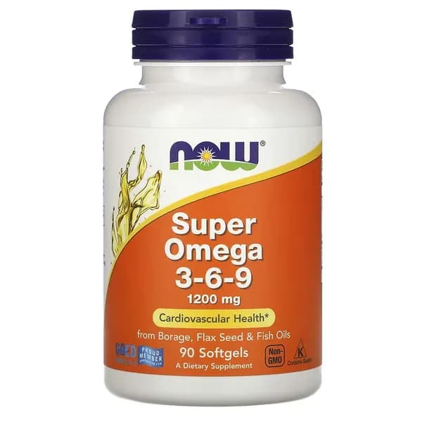 БАД Супер Омега 3-6-9 1200 мг NOW Super Omega 3-6-9 1200 мг, 90 капсул