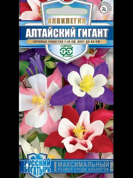 Аквилегия семена цветов многолетников Алтайский гигант 1 шт