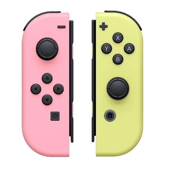 Геймпады контроллеры Joy-con для Nintendo Switch и Nintendo Switch OLED розовый желтый джойстики цвет 22