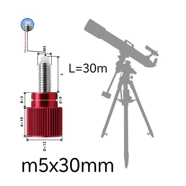 Astro,hand Screw,Ручной завинчивающийся винт, M5x30 мм, принадлежности для телескопа