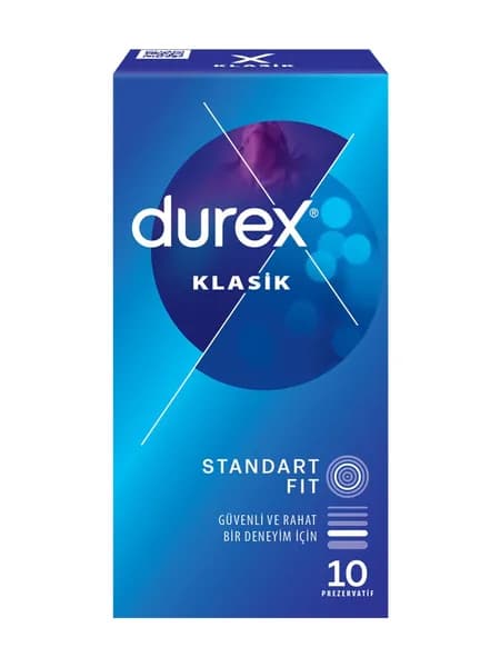 Презервативы Durex Classic классические с гелем-смазкой 10 шт